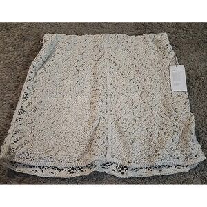 Women's Crochet Mini A-Line Skirt XL - A New Day